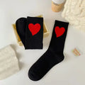 Yaya's Luxe Wholesale - Women's Comfy Heart Socks: Red