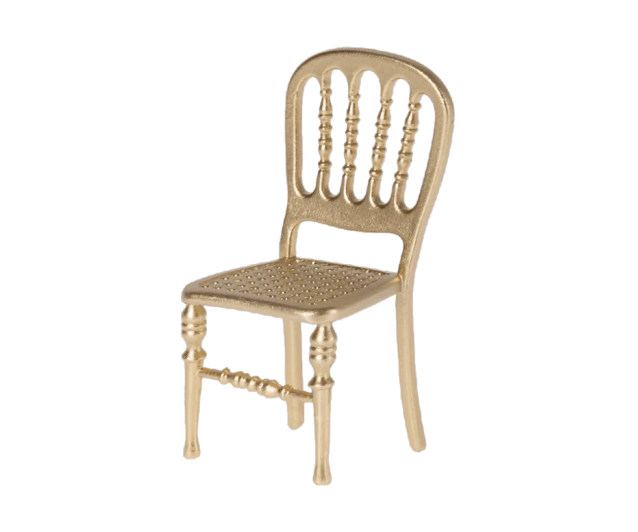 Maileg Chair, Mouse - Gold