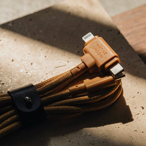 Native Union Paris - Belt Cable Duo (USB-C to USB-C & Lightning): Zebra