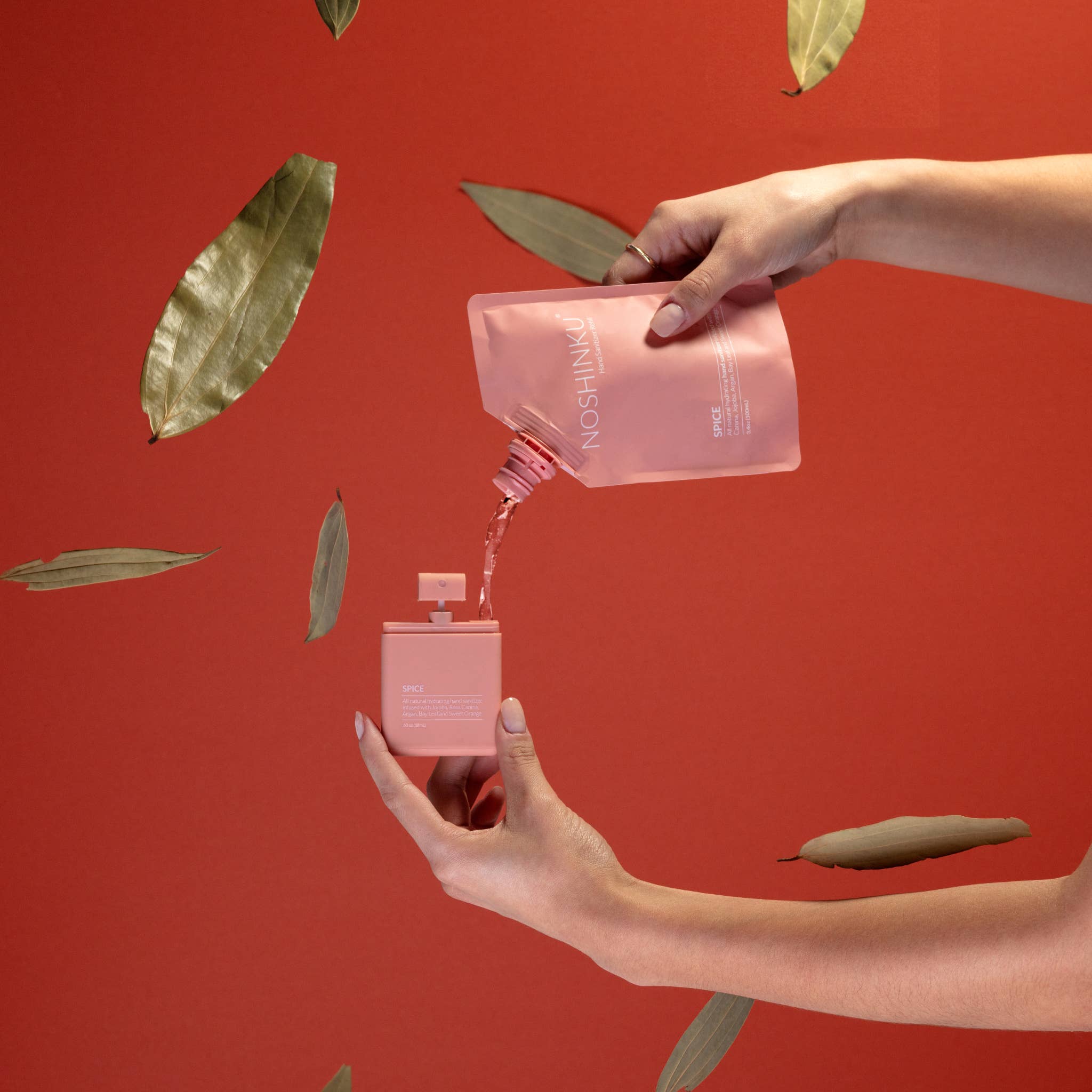 REFILLABLE Orange Corriander Nourishing Pocket Sanitizer