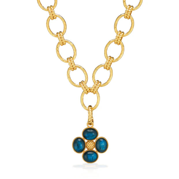 Capucine De Wulf Berry Clover Charm Pendant - Blue