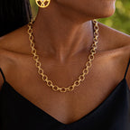 Capucine De Wulf Cleopatra Small Link Necklace 16" + 2" - Gold