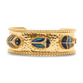 Capucine De Wulf Scarab Family Cuff - Labradorite/Black Agate