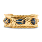 Capucine De Wulf Scarab Family Cuff - Labradorite/Black Agate