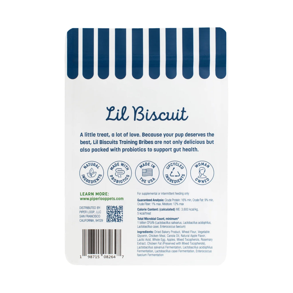 Piper Loop Pets - Lil Biscuit Treat Pouches | Chewy Chicken & Apple