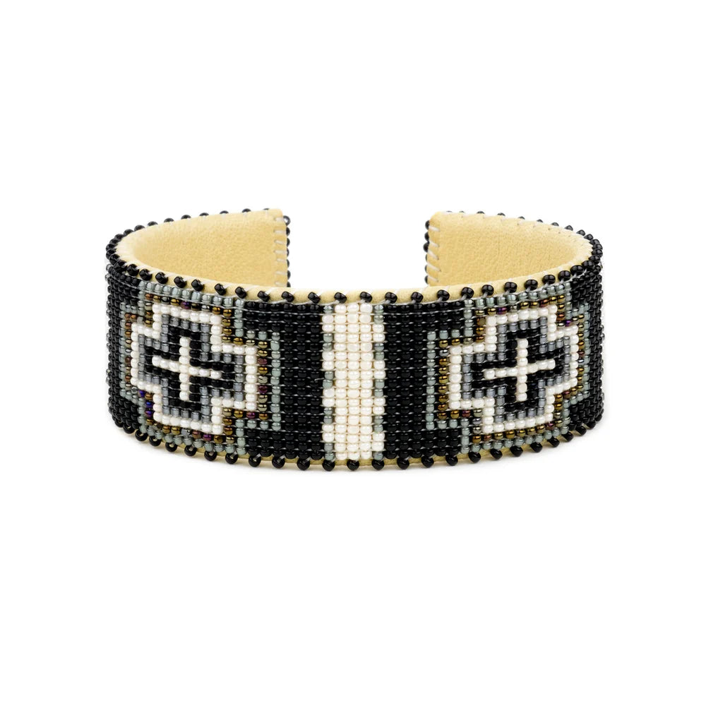 Etkie Native-American-Made Cuff - Priscilla Grey | Large