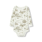 Milkbarn Luxe Stretch Long Sleeve One Piece | Country Toile