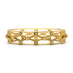 Capucine De Wulf Monique Lattice Hinged Bangle - Gold