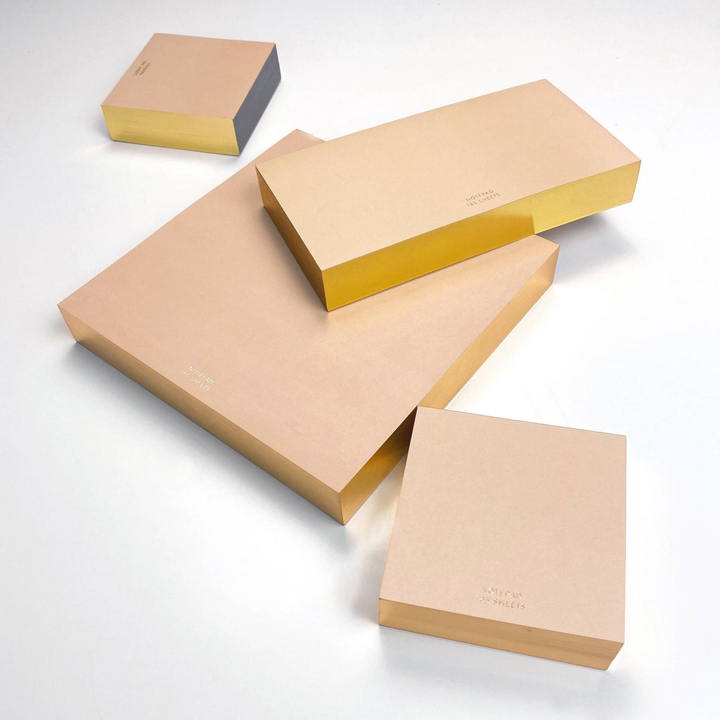 Wms&Co. ColorPads: Blush with Gilded edge, Medium Long