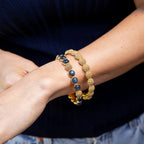 Capucine De Wulf Berry Gem Hinged Bangle - Blue Labradorite