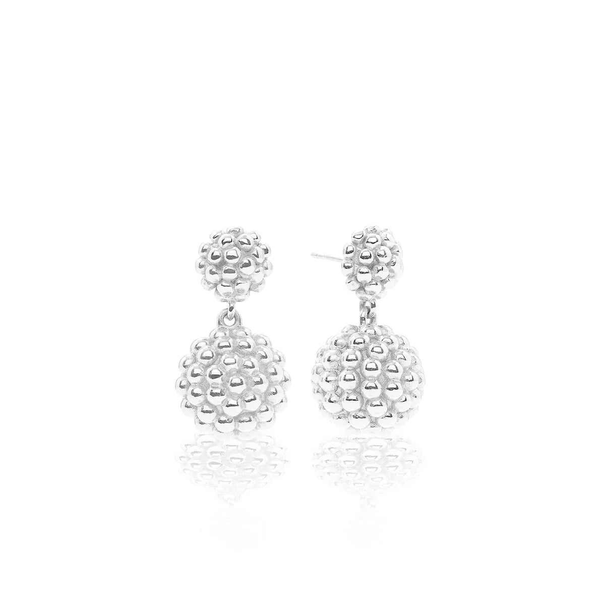 Capucine De Wulf Berry Double Drop Earrings - Silver *