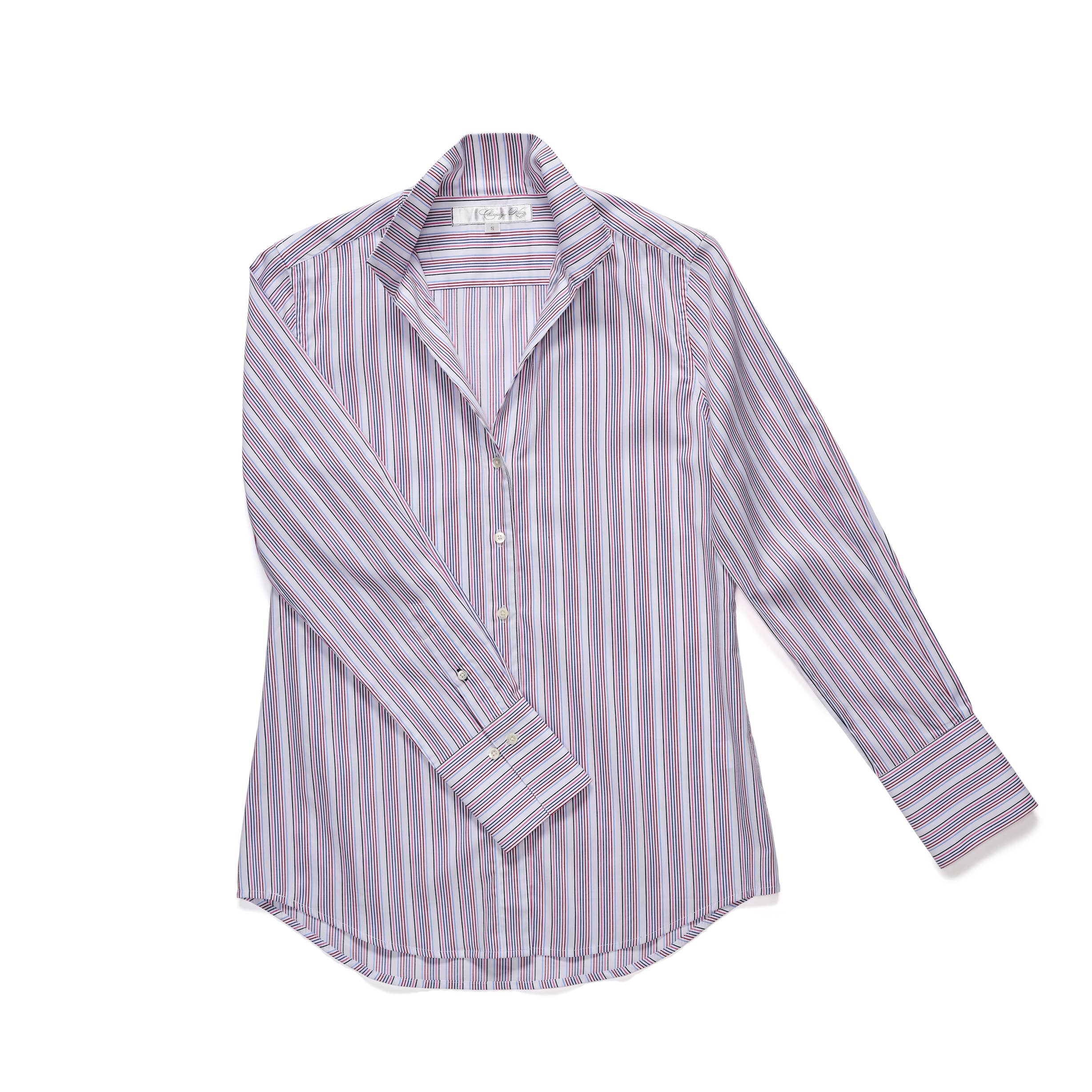 Claridge + King - The League in Fine Lines (pinks): Pink Fine Lines / M