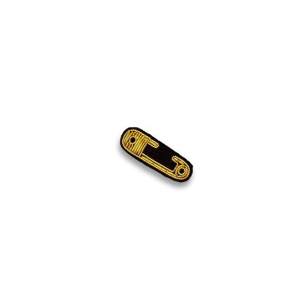 Macon & Lesquoy - Hand embroidered brooch - Safety Pin