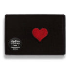 Macon & Lesquoy - Hand embroidered brooch - Red Heart