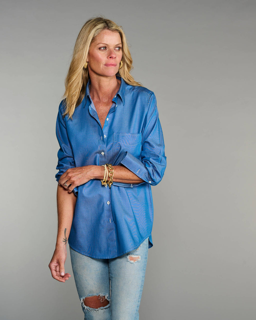 Claridge + King - The Mod in LIghtweight Denim: Blue / S