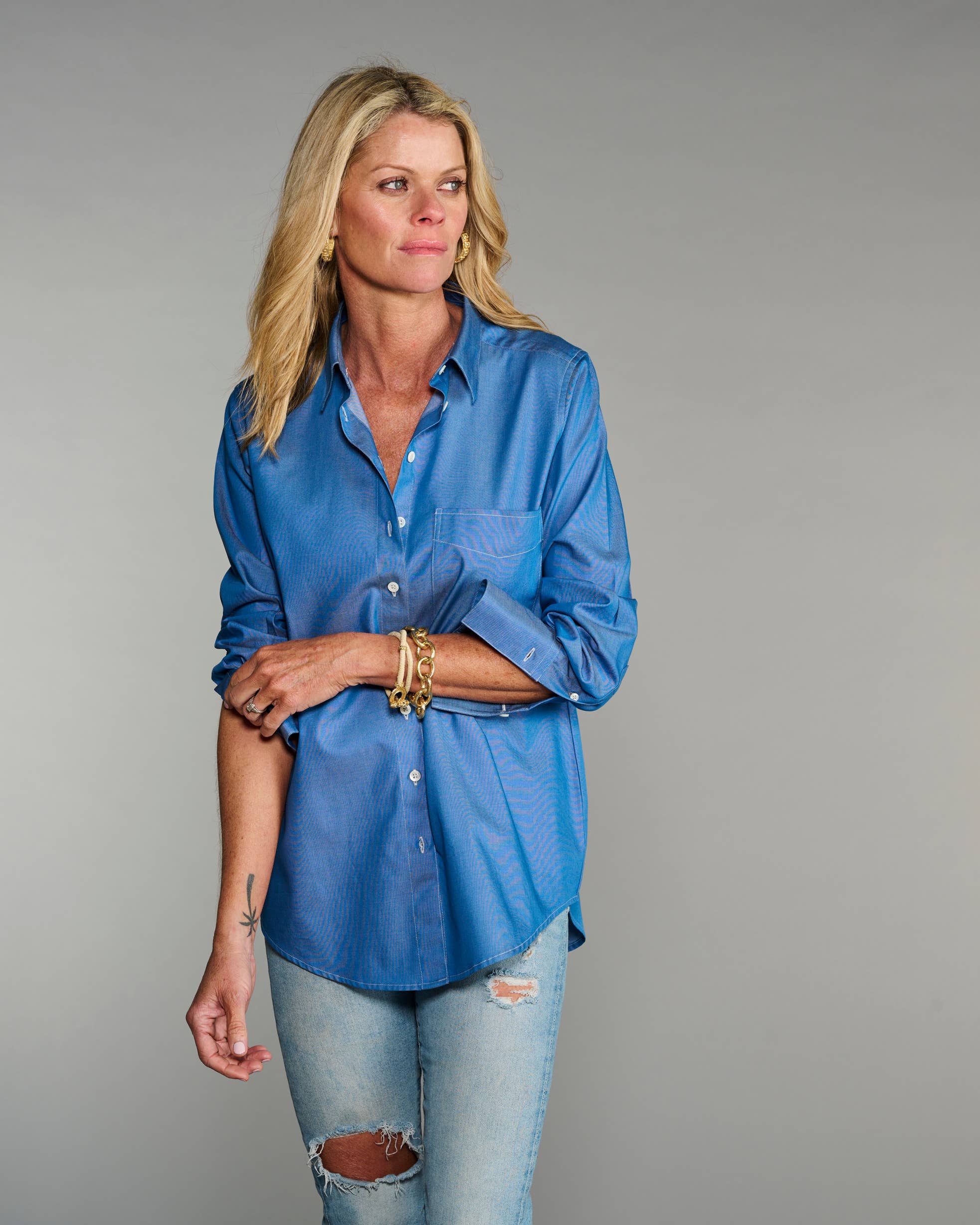 Claridge + King - The Mod in LIghtweight Denim: Blue / S
