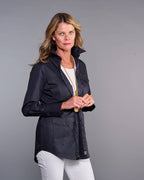 Claridge + King - The Four Pocket Shacket in Midnight Blue