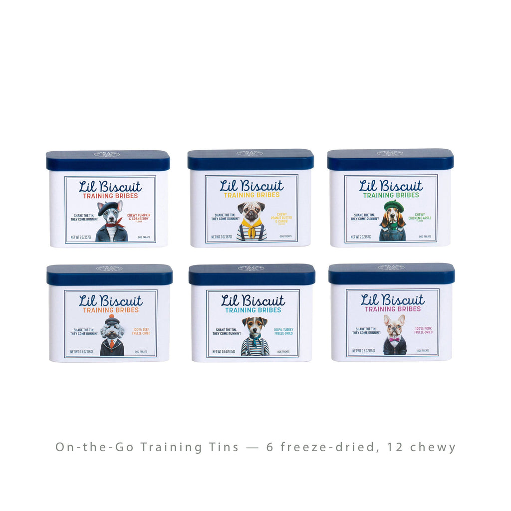 Piper Loop Pets - Lil Biscuit On-the-Go Training Tin | Chewy Chicken & Apple