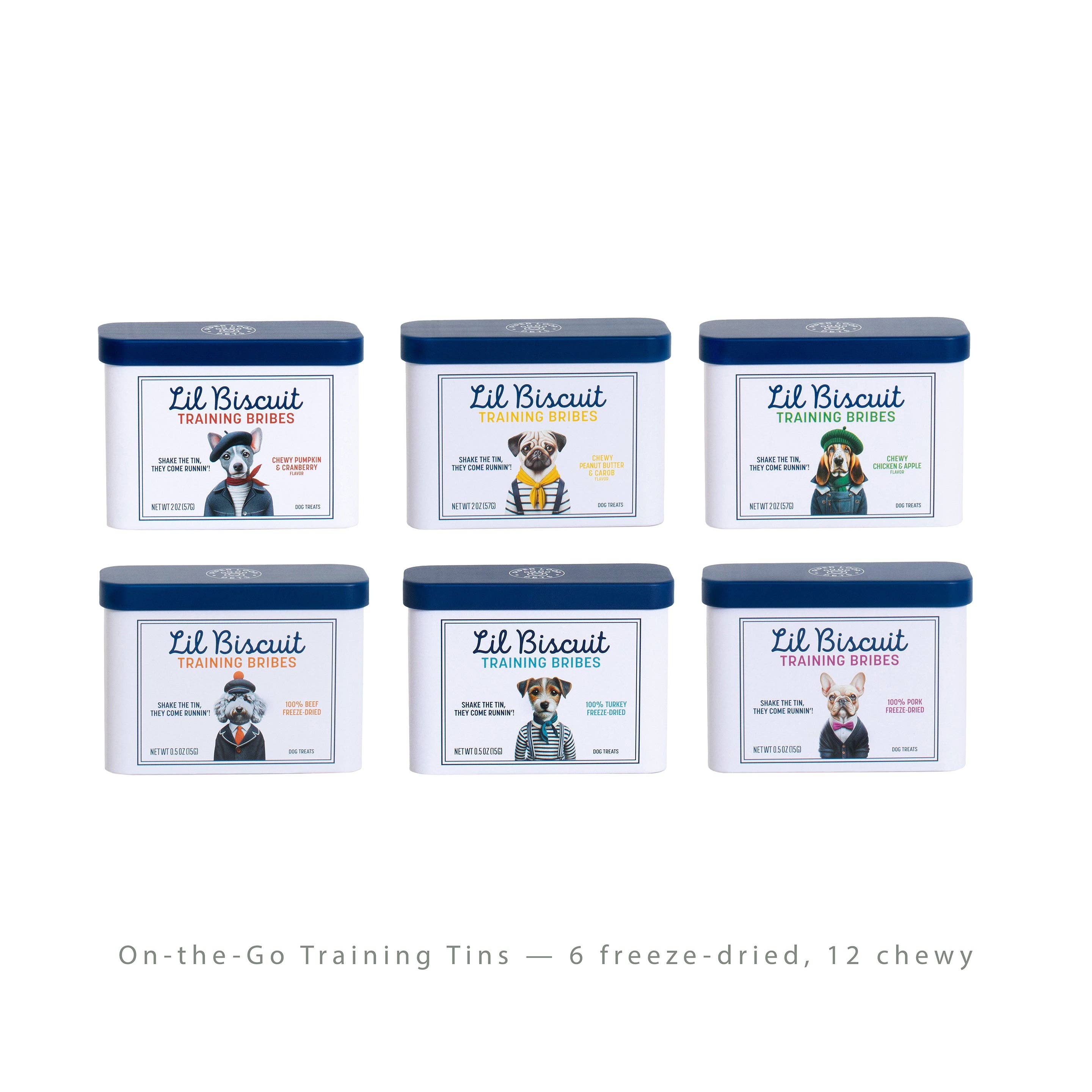 Piper Loop Pets - Lil Biscuit On-the-Go Training Tin | Chewy Chicken & Apple