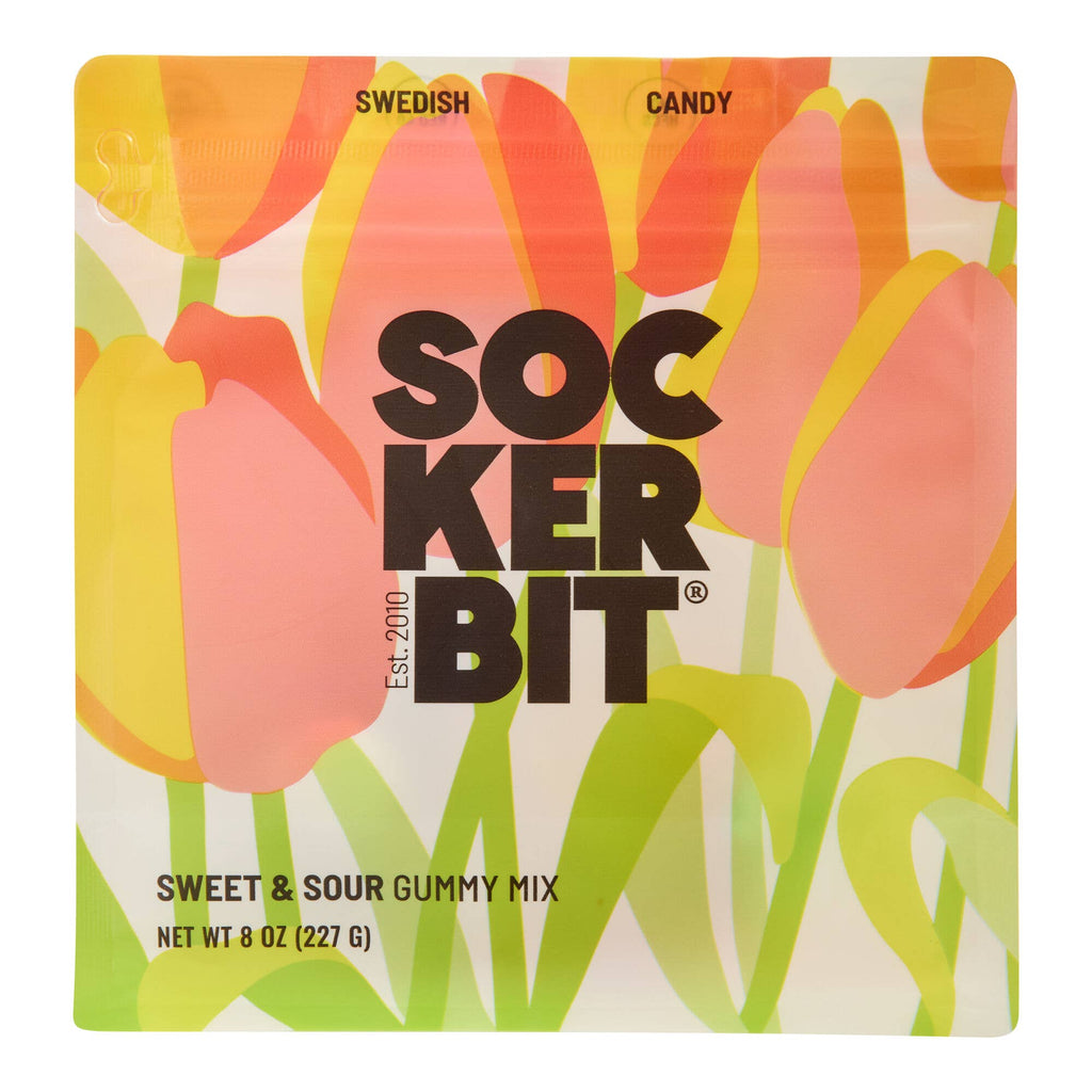 Sockerbit - Spring Gummy Mix Swedish Candy Bag (Sweet & Sour) - 8oz