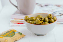 Load image into Gallery viewer, POSHI - Oloves Lemon &amp; Rosemary Pitted Green Olives 1.1oz
