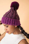 Powder UK - Freya Bobble Hat - Damson