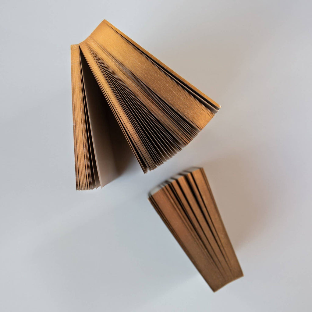 Wms&Co. ColorPads: Greige with Gilded edge, Large Square