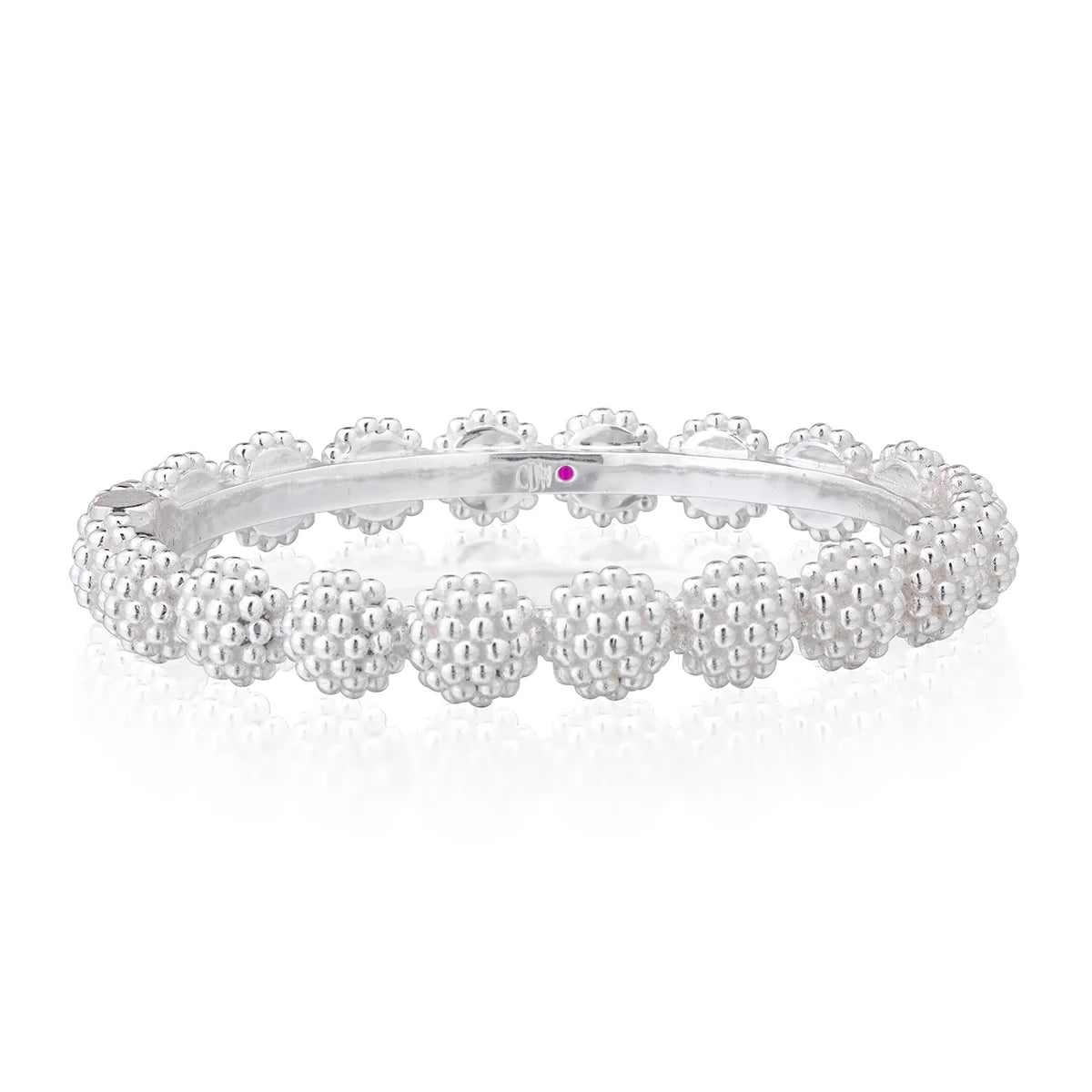 Capucine De Wulf Berry Eternity Hinged Bangle - S/M | Silver *