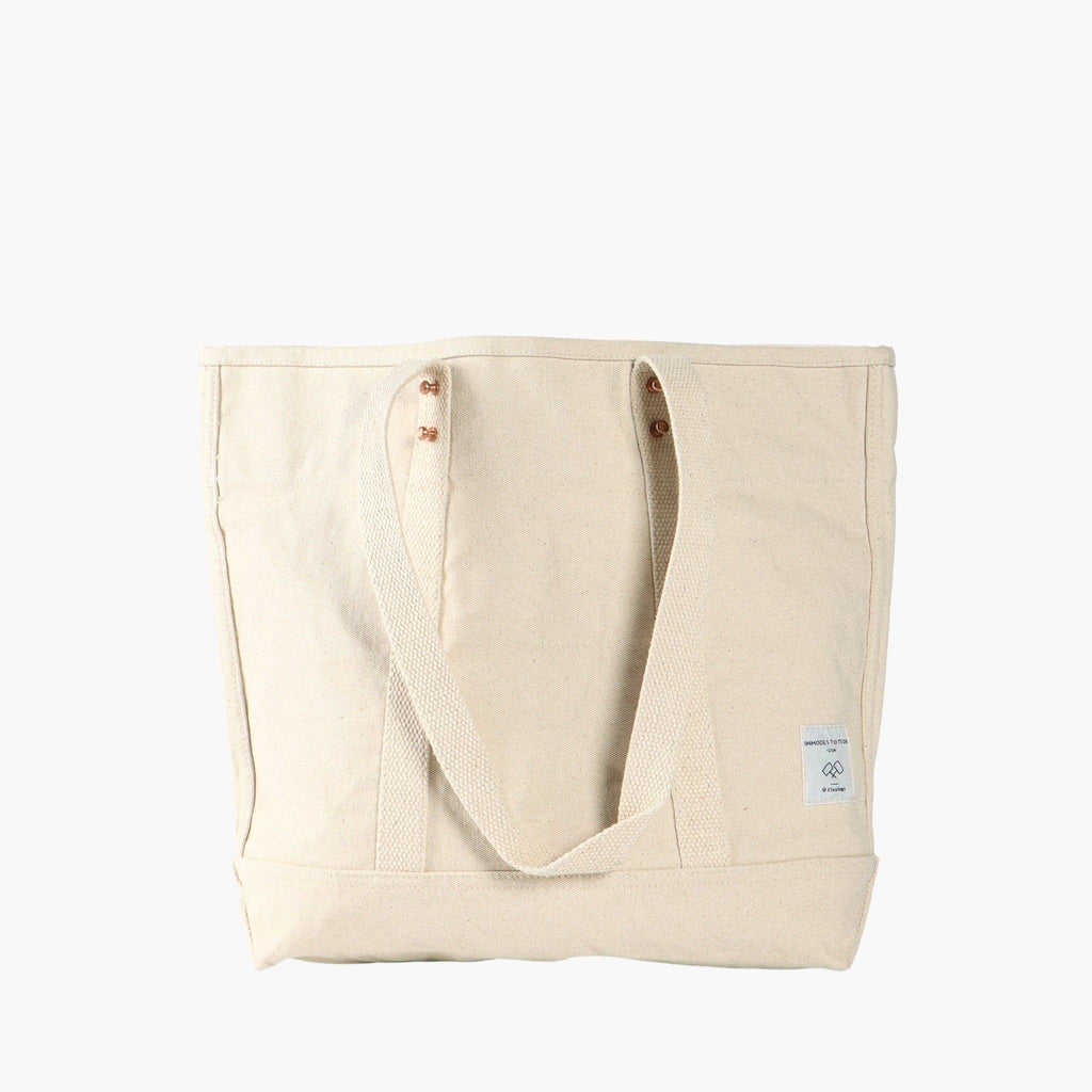 IMMODEST COTTON - Small East West Tote | Natural