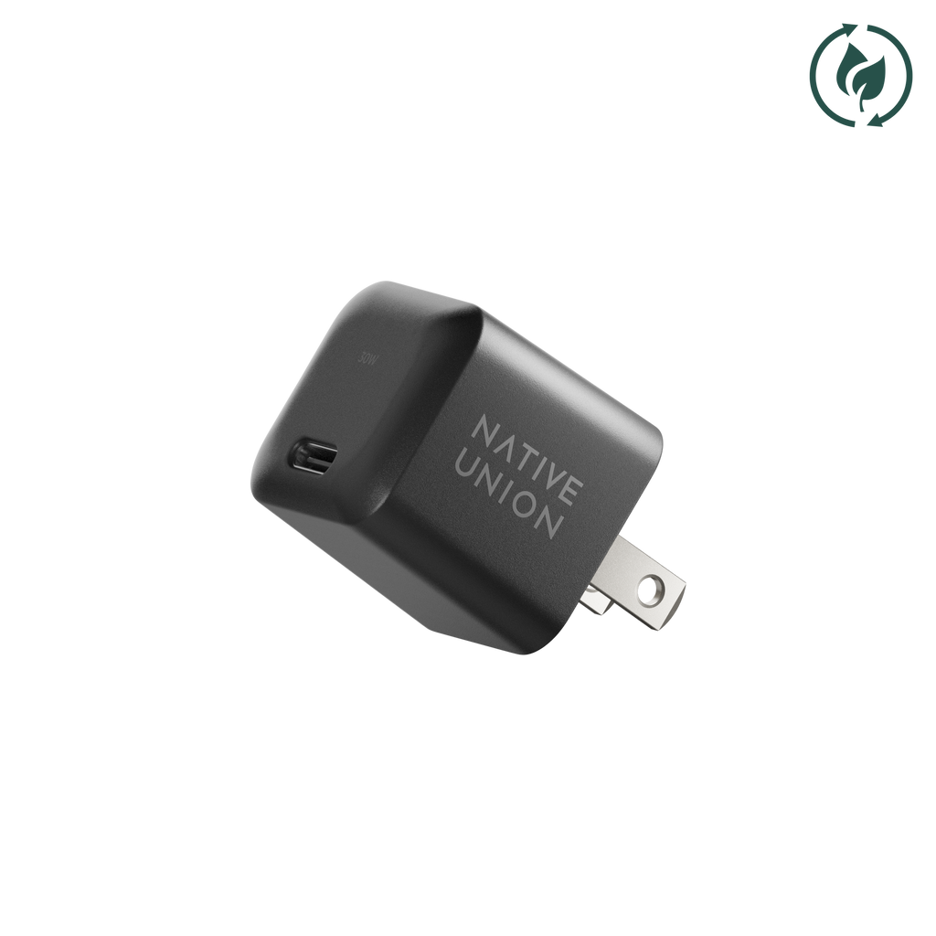 Native Union Paris - Fast GaN Charger PD 30W: US/CA Plug / Black