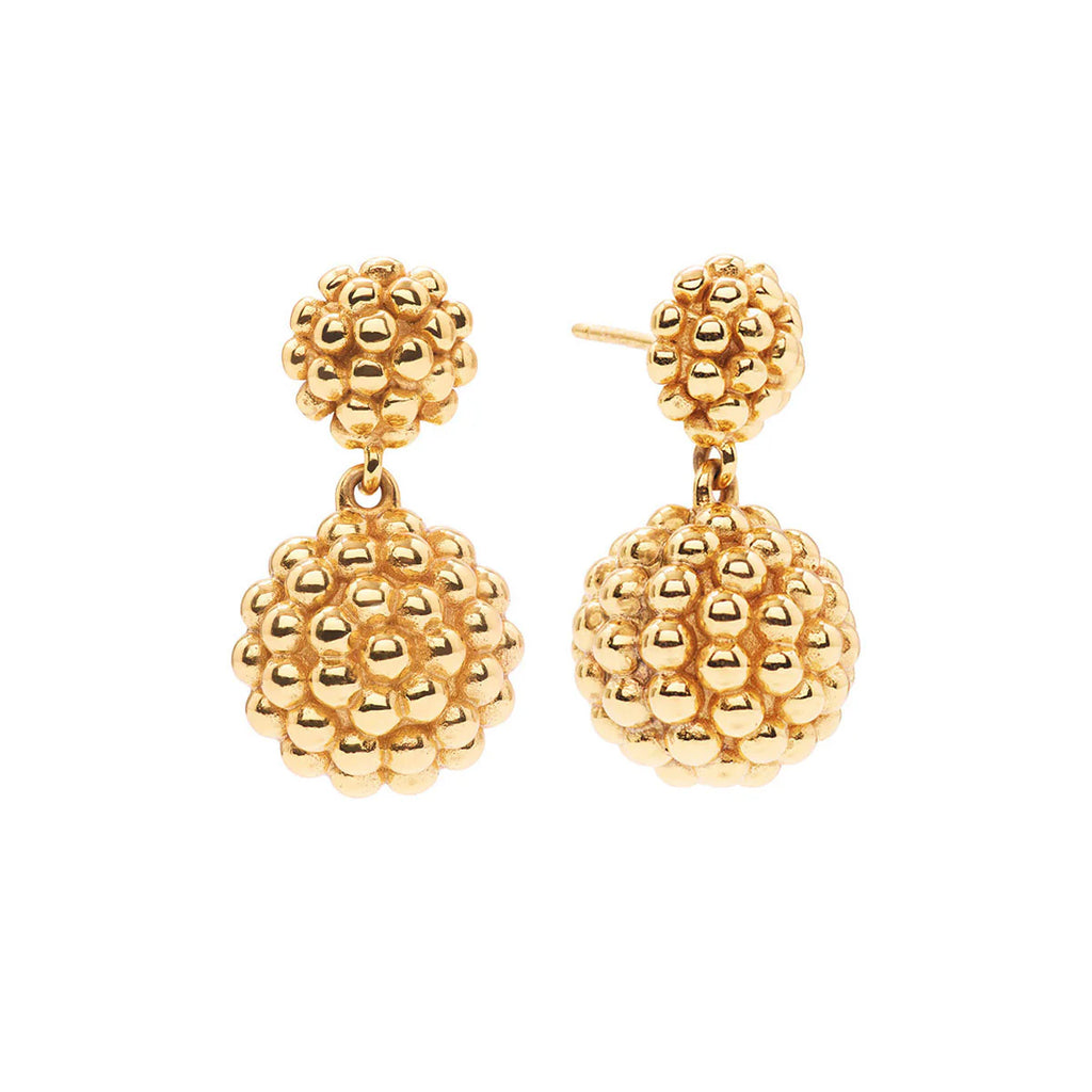 Capucine De Wulf Berry Double Drop Earrings - Gold