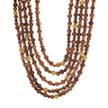 Capucine De Wulf Earth Goddess Beads 5-Strand Necklace - Teak