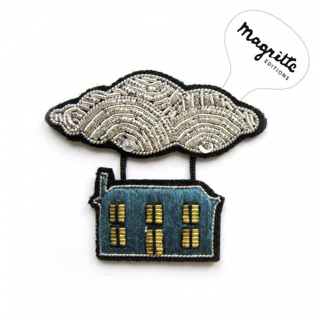 Macon & Lesquoy - Brooch - Flying House