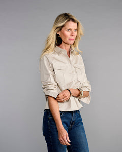 Claridge + King - The Safari in Stone Twill: S