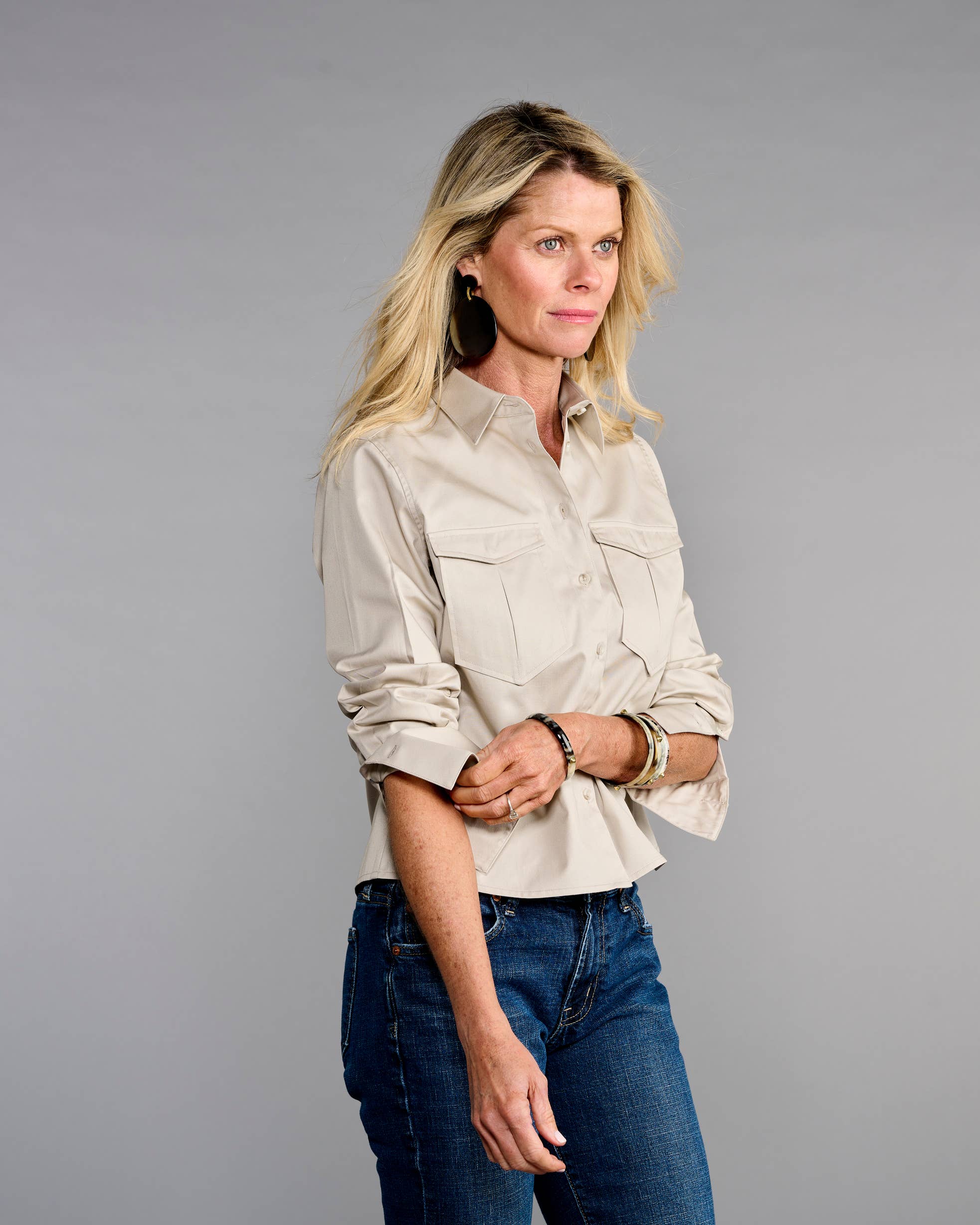 Claridge + King - The Safari in Stone Twill: XL