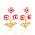 DELETE - Capucine De Wulf Dianthus Convertible Post Earrings - Pink