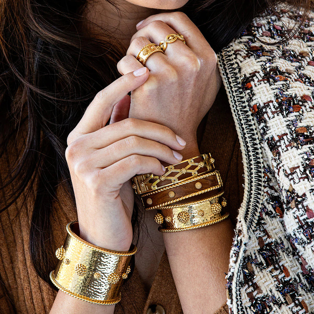 Capucine De Wulf Berry Classic Gold Cuff - Gold