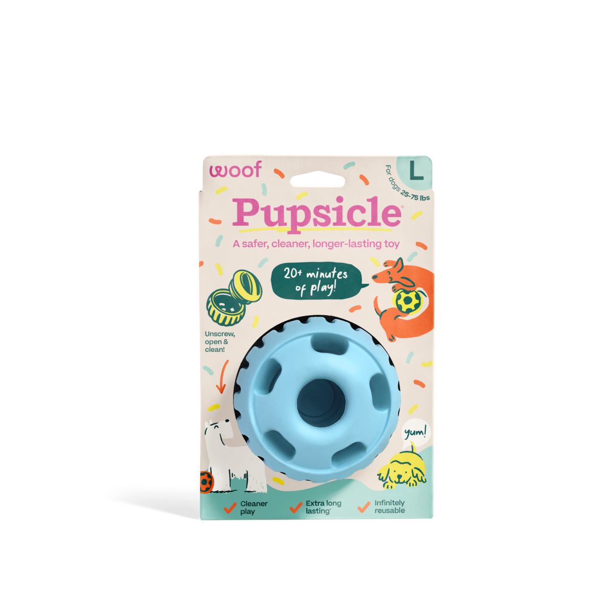 Woof - Party Pupsicle: Pink / Small