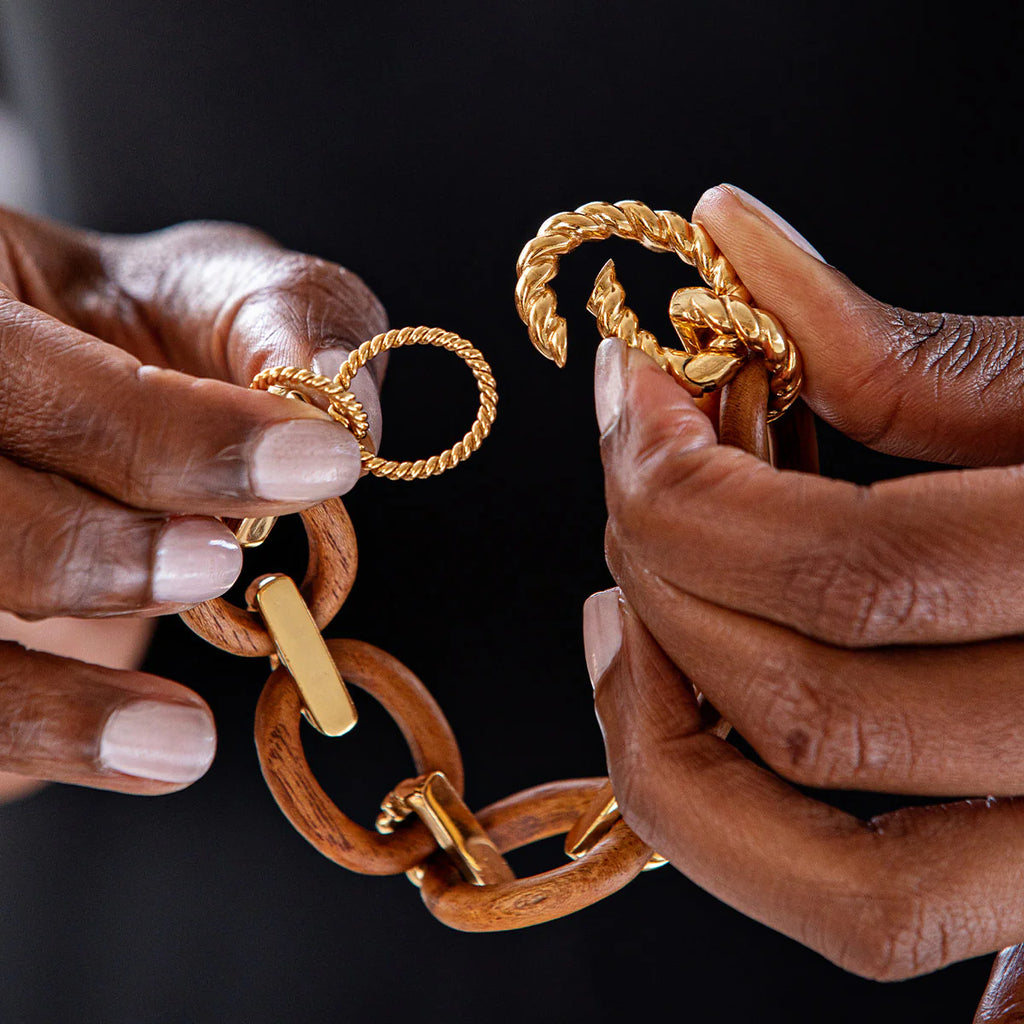 Capucine De Wulf Earth Goddess Link Bracelet - Teak