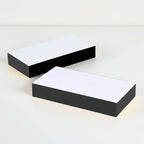 Wms&Co. Classic Edged Pads: Glossy Black, Small Square