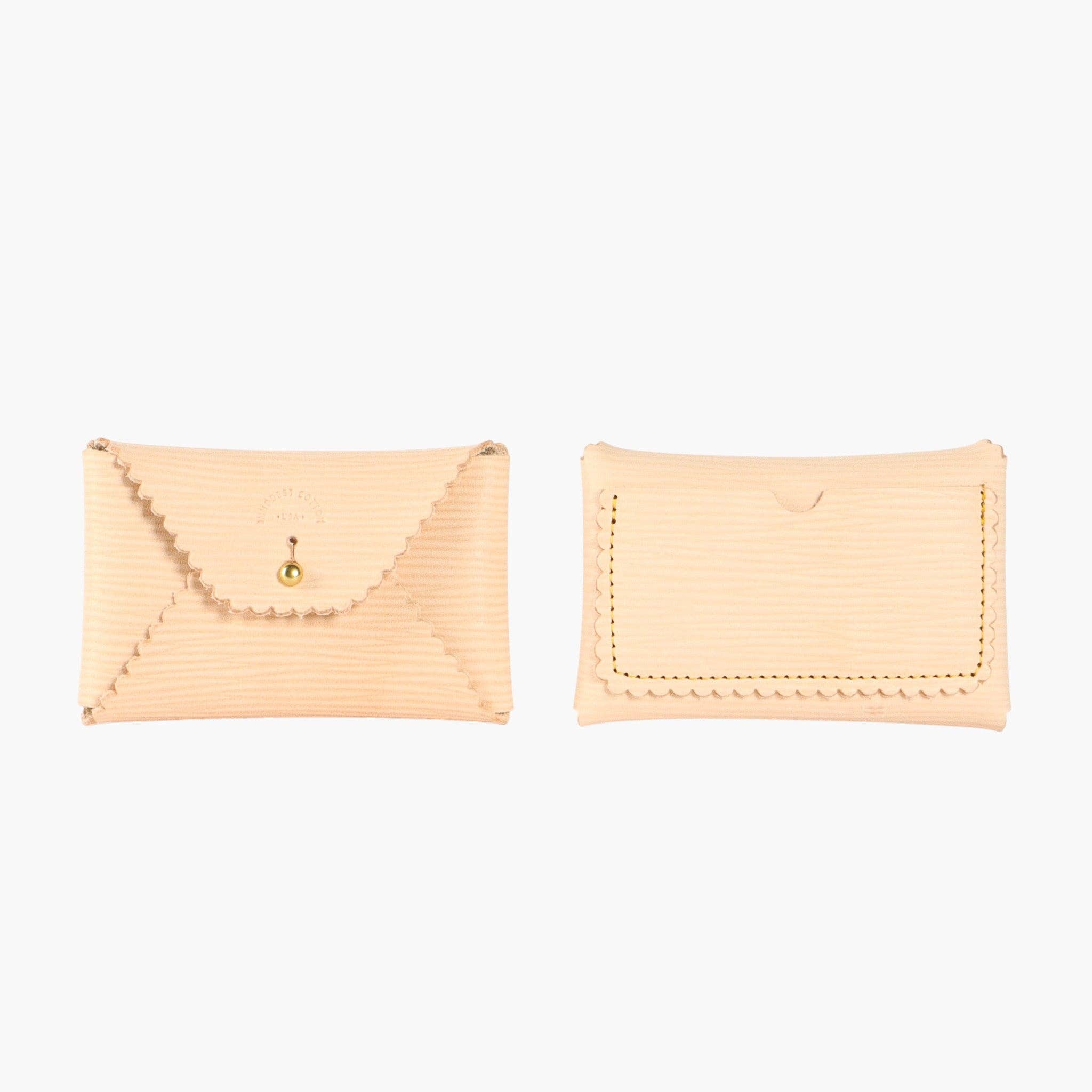 IMMODEST COTTON - Scallop Wallet | Undyed Epi