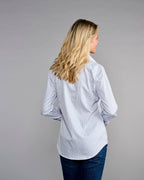 Claridge + King - The 4.0 Shirt in Lovely Blue Stripe: XL