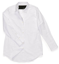 Load image into Gallery viewer, Claridge + King - The Mod in Crisp White Pinpoint: White easy-care pinpoint / S
