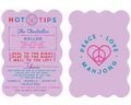 Peace Love Mahjong - Mahjong Tile Shufflers + Hot Tips/Set of Two: Lilac