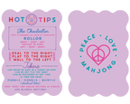 Peace Love Mahjong - Mahjong Tile Shufflers + Hot Tips/Set of Two: Lilac
