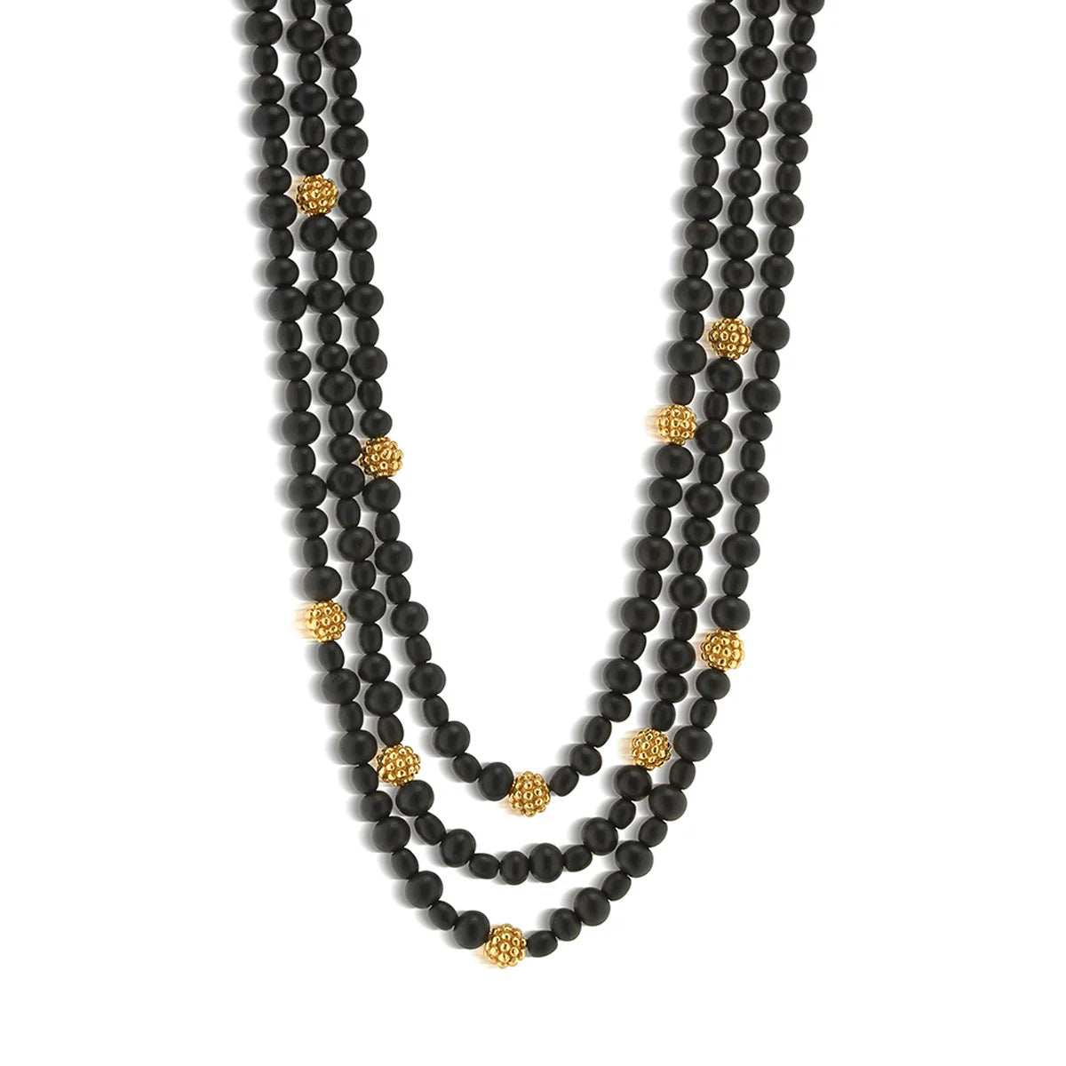 Capucine De Wulf Berry 3-Strand Necklace - 18" + 2" | Ebony *