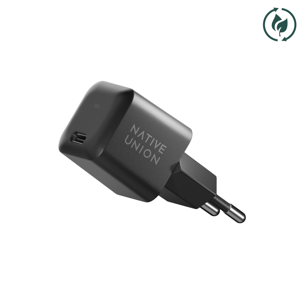 Native Union Paris - Fast GaN Charger PD 30W: US/CA Plug / Black