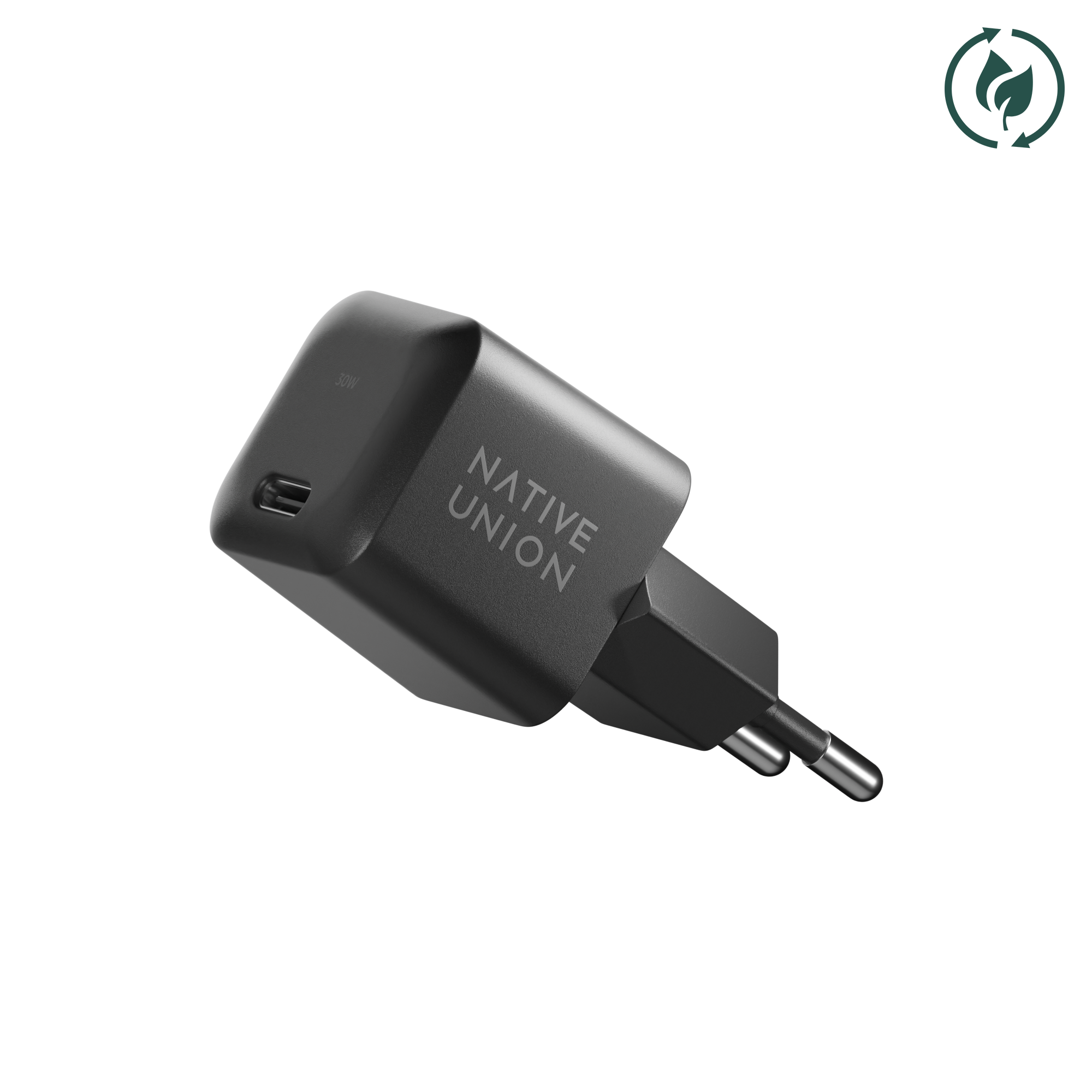 Native Union Paris - Fast GaN Charger PD 30W: US/CA Plug / Black