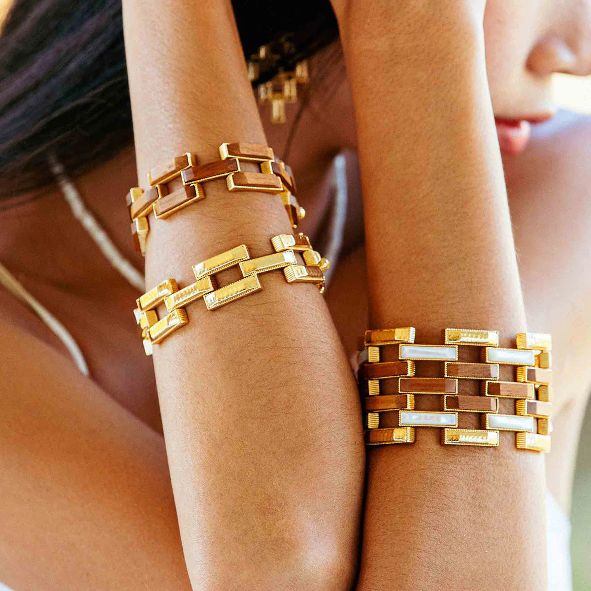 Capucine De Wulf Pathway Link Bracelet - Teak