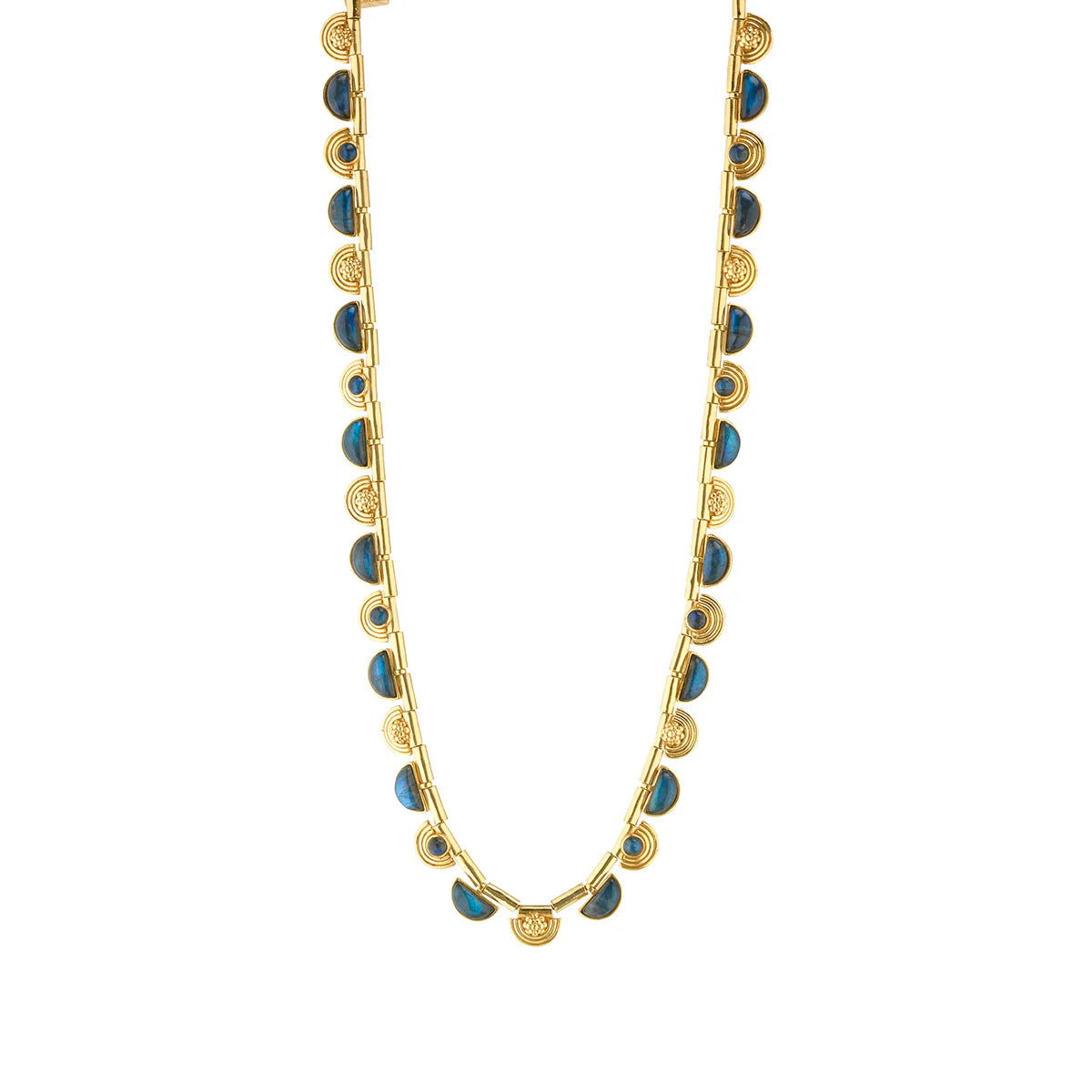 Capucine De Wulf Cleopatra Riviere Necklance - Blue Labradorite